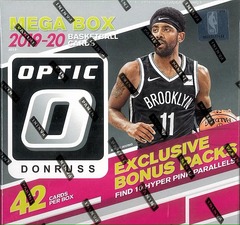 2019-20 Panini Donruss Optic NBA Basketball Mega Box (42 Cards)